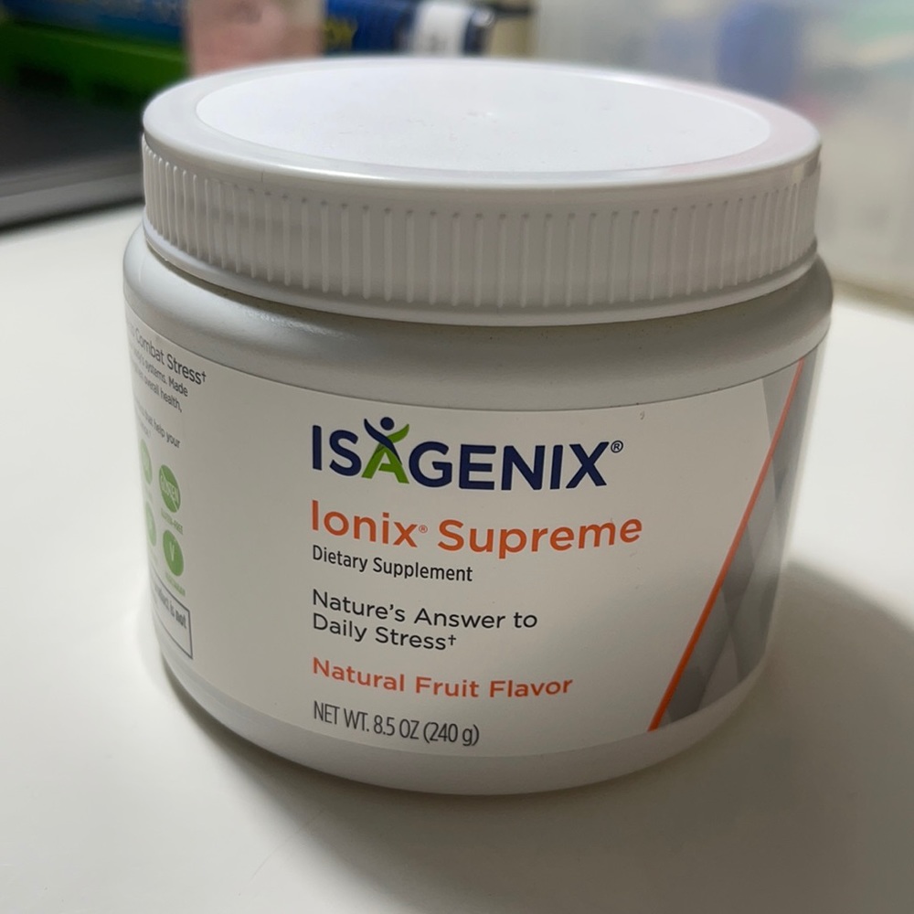Isagenix ionix supreme natural fruit flavor daily stress relief